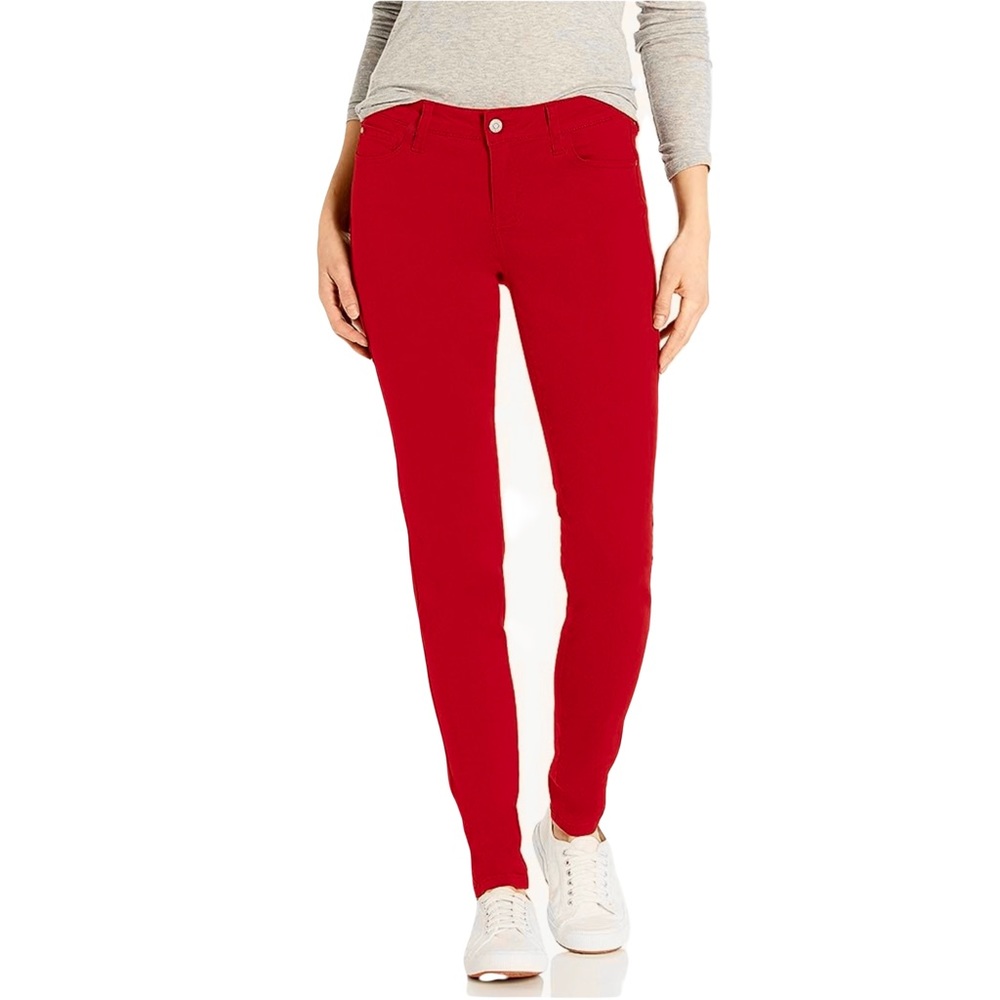 Celebrity Pink Jeans. Tango Red